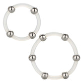 Steel Beaded Silicone Ring Set COCK RING Set